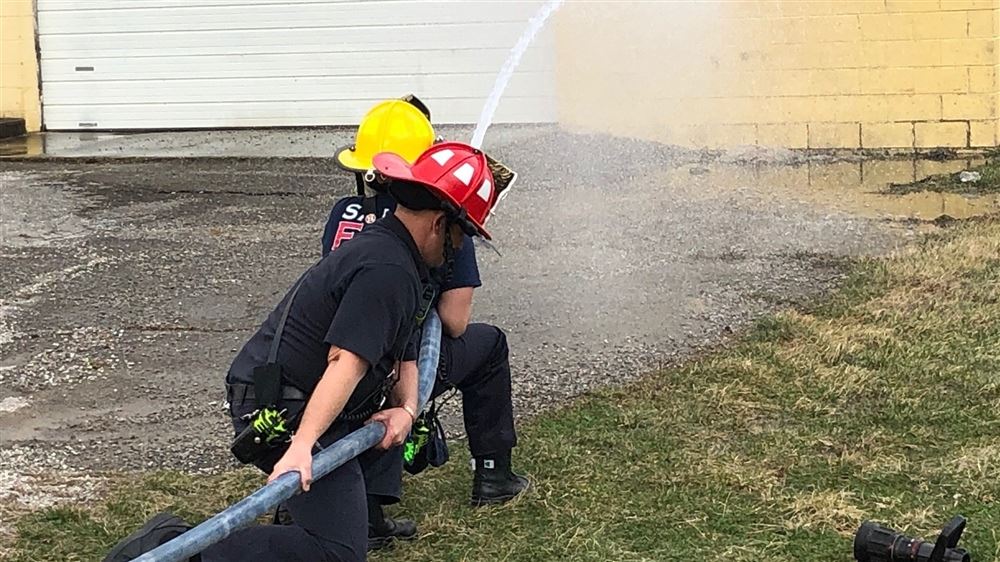 Firefighters with Hose