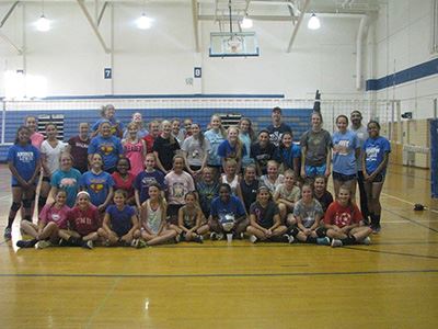 Girls Volleyball Camp Participants