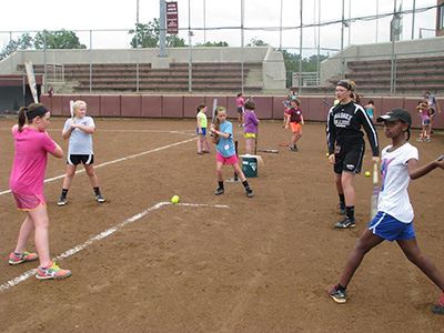 Softball Clinic Practice