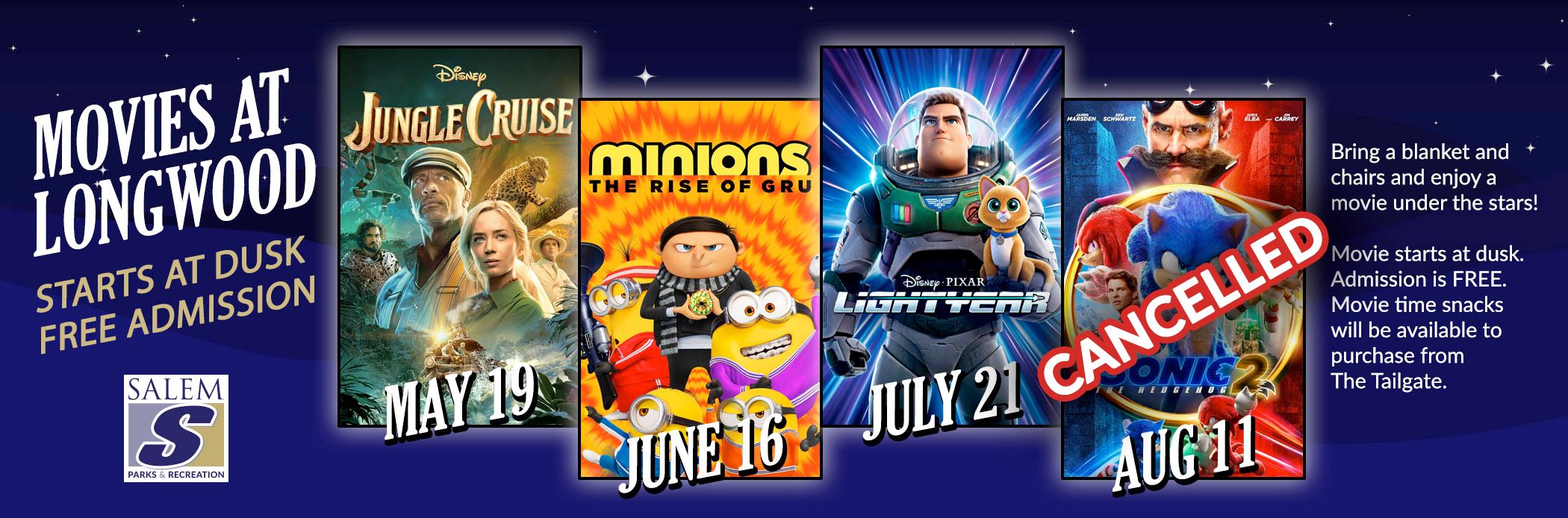 Movies at Longwood Cancellation